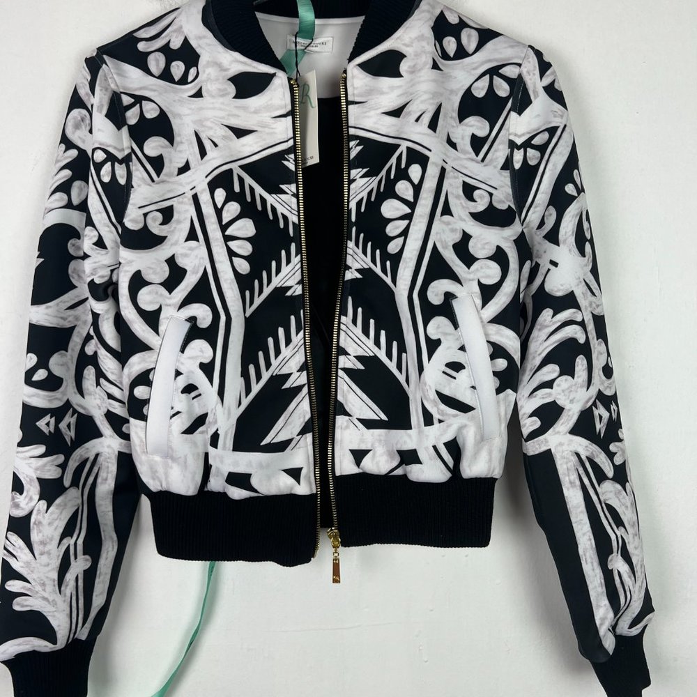 NWT Mistress Rocks Sugar High Cropped Bomber Jacket Size XS NEW - Picture 9 of 15